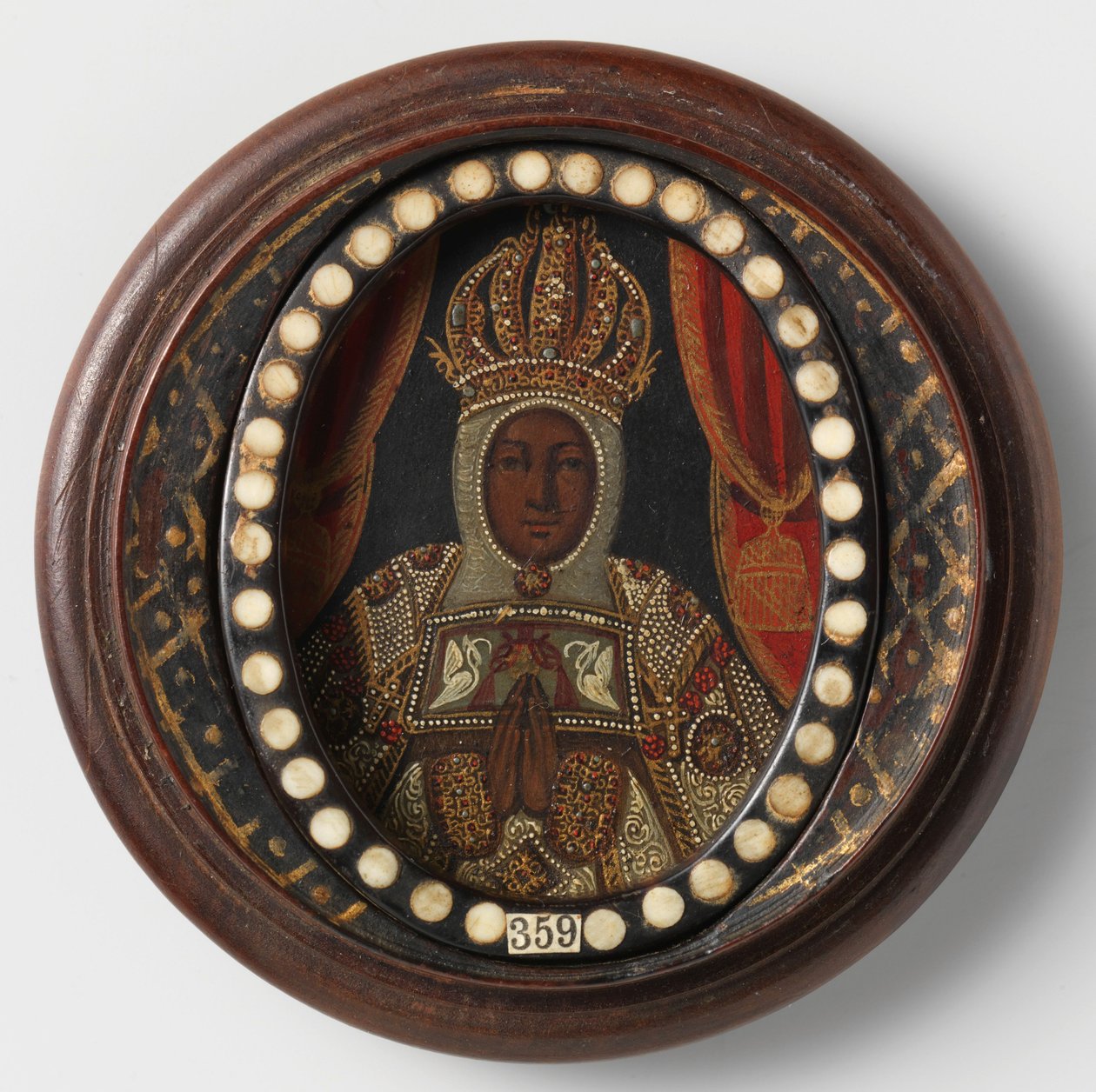 Svarta Madonna, anonym, 1650-99 av Mexican School