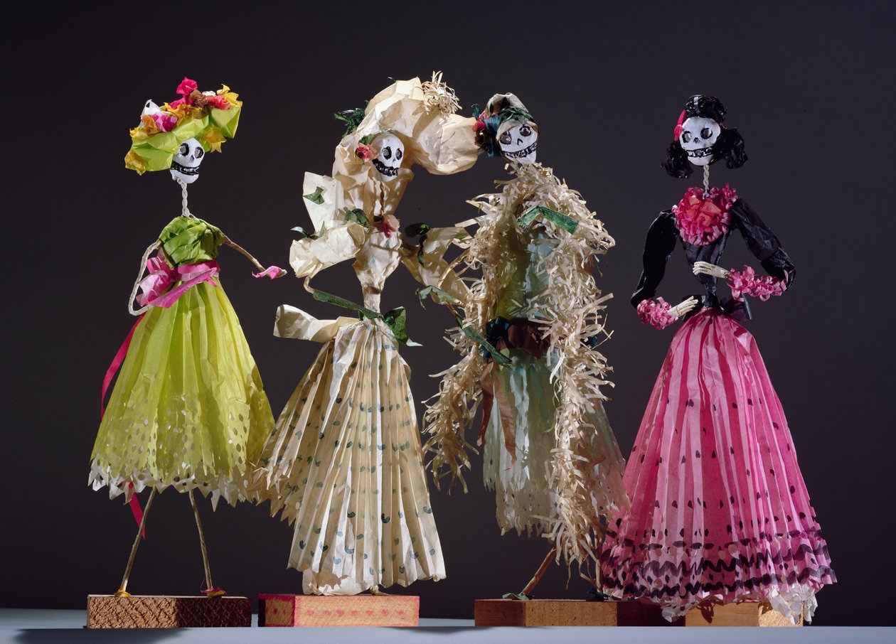 Ladies of the Day of the Dead, från Oaxaca av Mexican School
