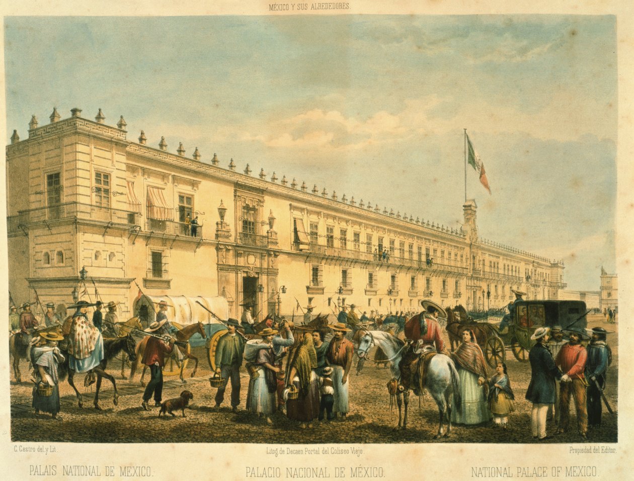 Nationalpalatset, Mexico City av Mexican School
