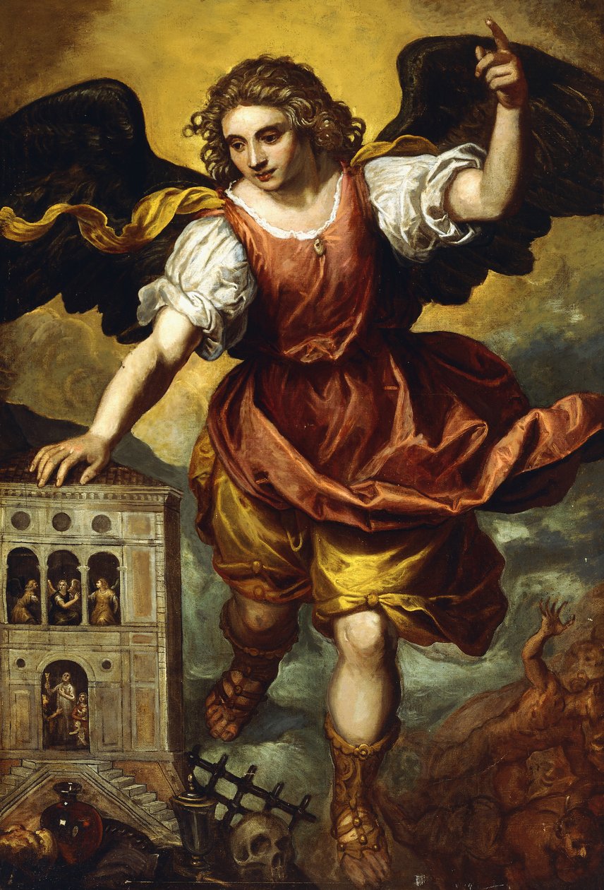 Ärkeängeln St Mikael, av Mexican School