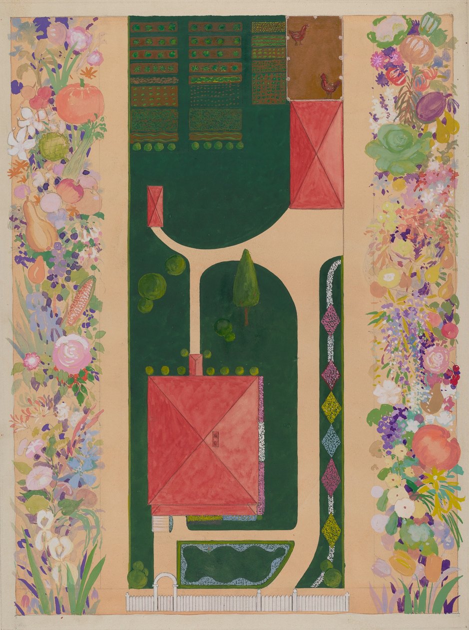 Samuel Harrisons hus och trädgård, ca. 1936. av Meyer Goldbaum