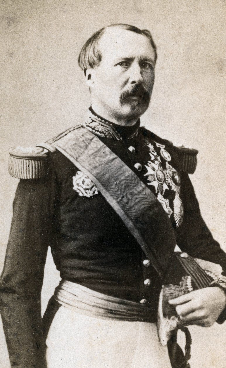 Porträtt av Marechal Patrice av Mac Mahon (eller Mac-Mahon) (1808-1893) Fotografi av Mayer och Pierson av Meyer and Pierson