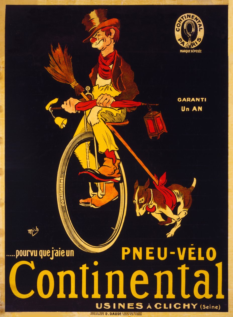 Förutsatt att jag har ett Continental cykeldäck, ca 1900. av Mich