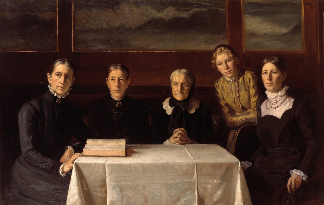 Christmas Day 1900 av Michael Peter Ancher