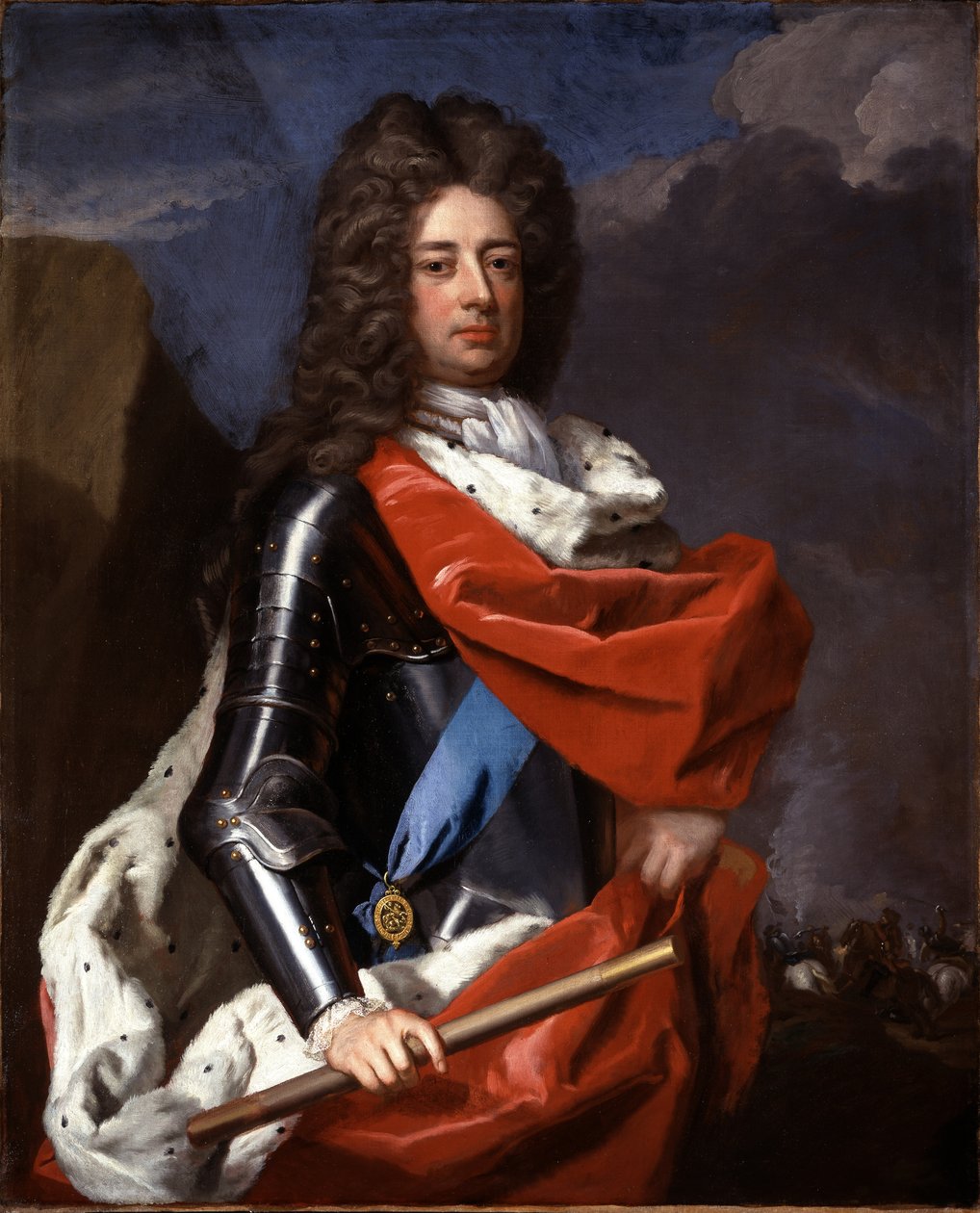 John Churchill (1650-1722) 1:a hertig av Marlborough, ca 1702 av Michael Dahl
