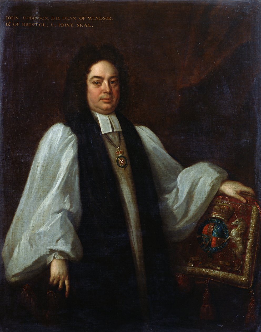 Porträtt av biskop John Robinson (1650-1723) c.1711 av Michael Dahl