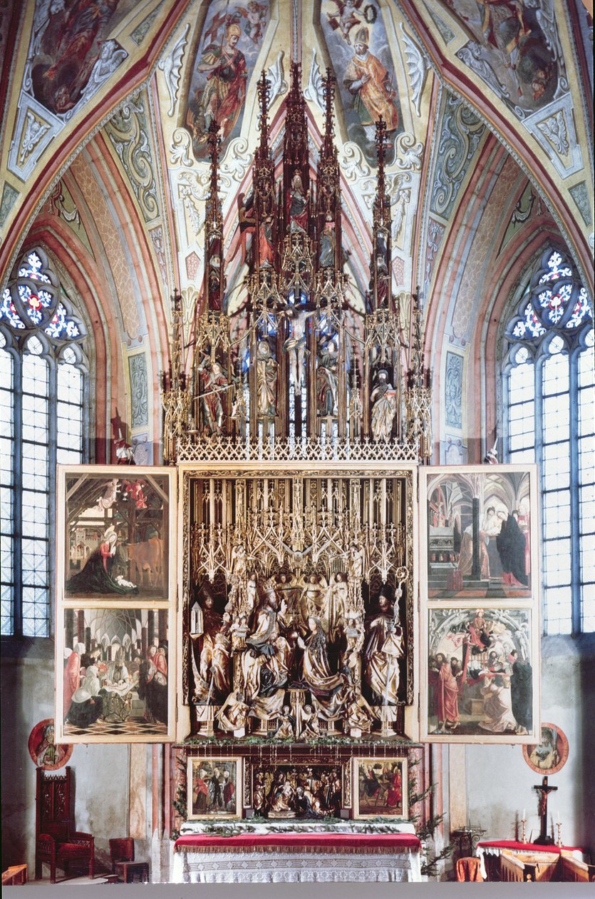 Altartavlan från Sankt Wolfgang (andra öppningen) 1471-81 av Michael Pacher