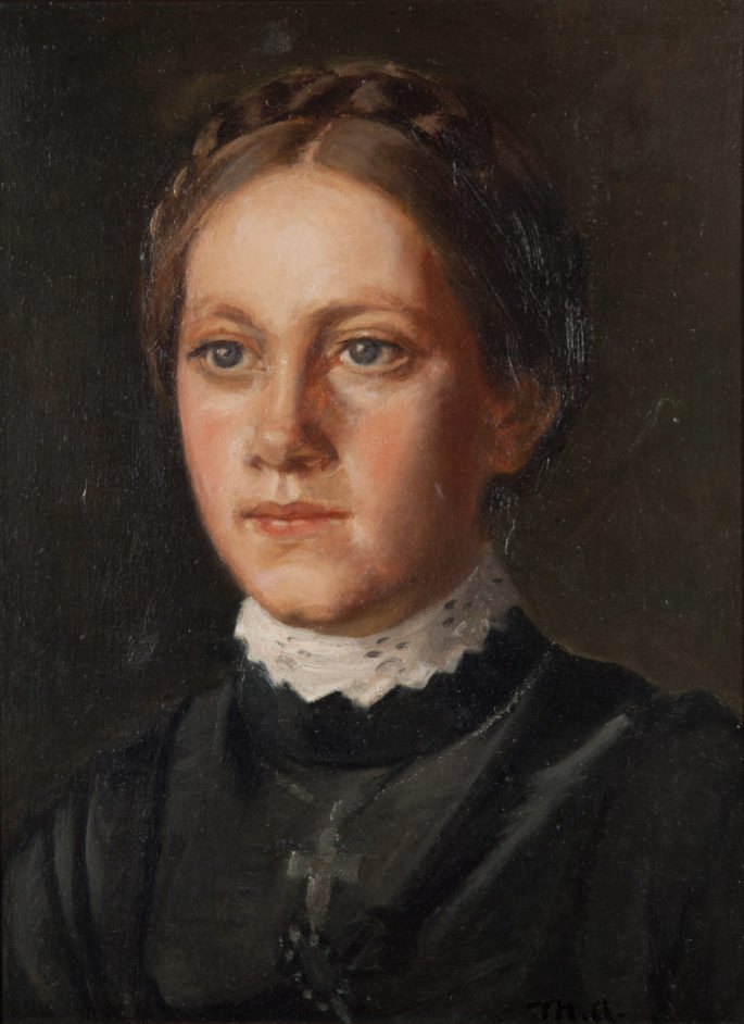  Portrt af Karoline Marie Larsen Lth   av Michael Peter Ancher