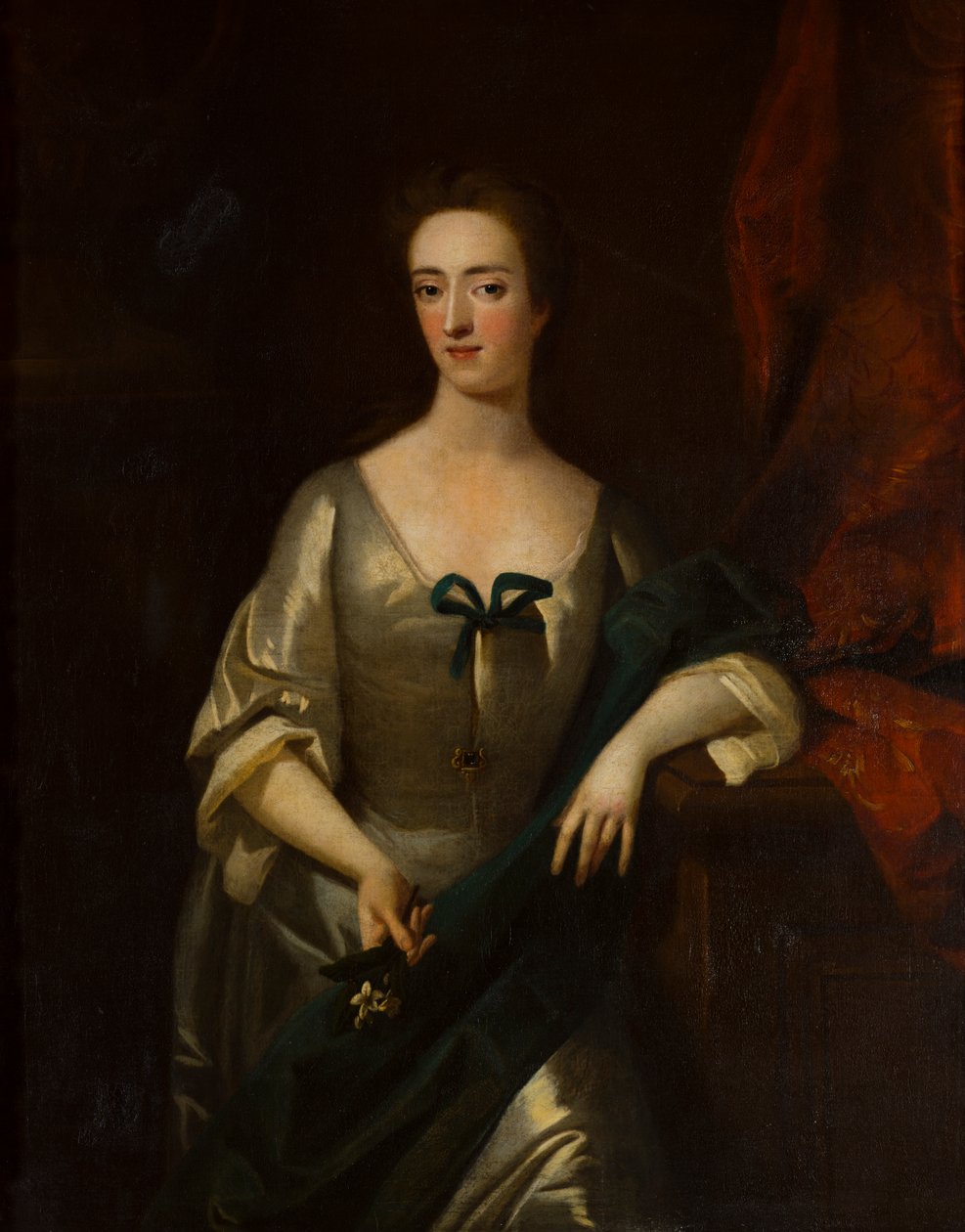 Porträtt av Charlotte Lady Myddelton (1679-1731), ca 1699-1731 (olja på duk) av Michael (circle of) Dahl