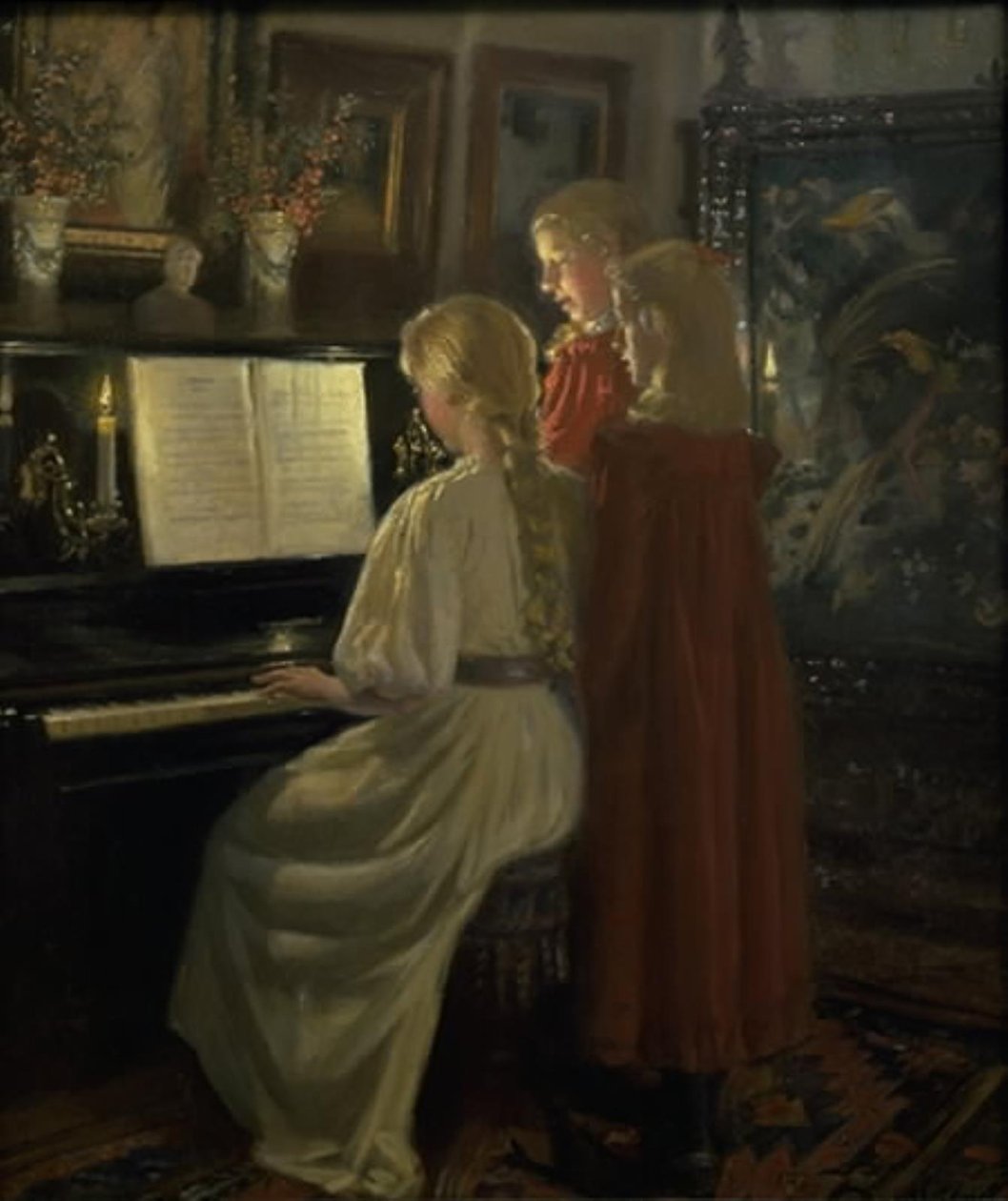 Barn som sjunger av Michael Ancher