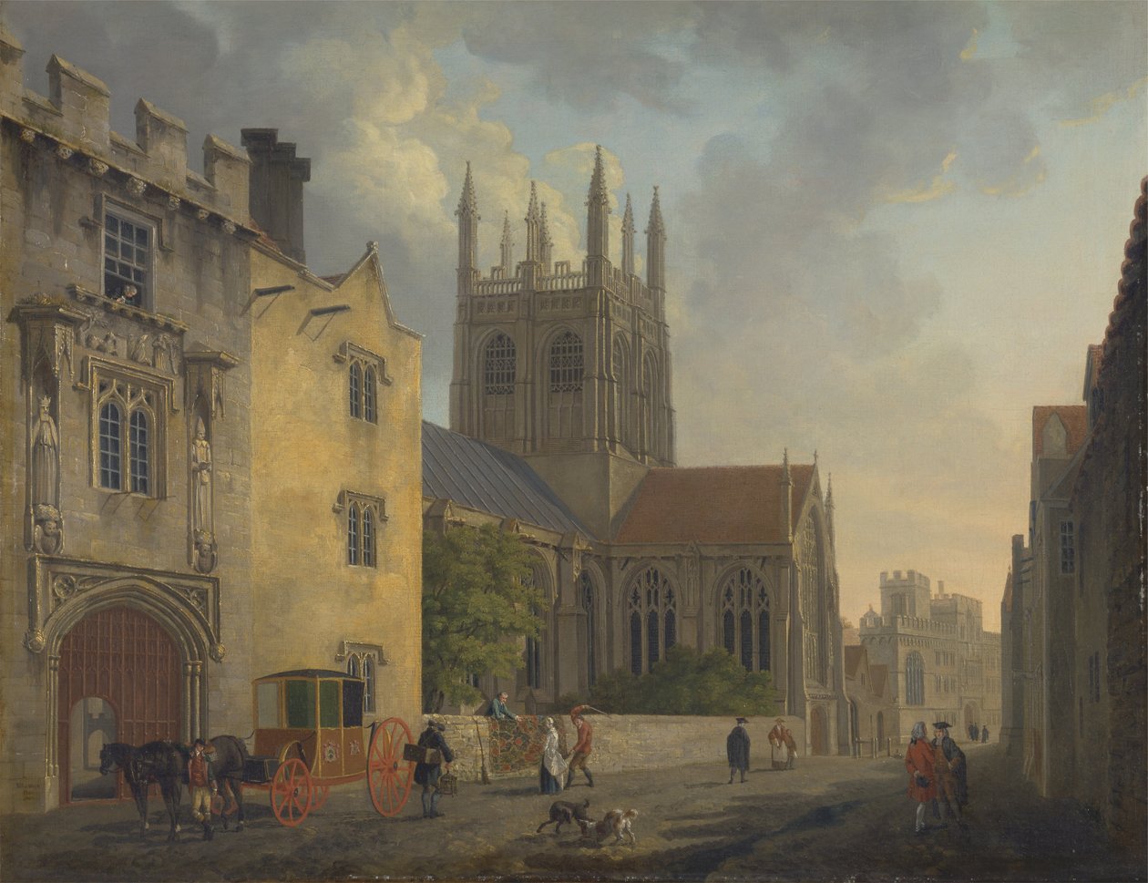 Merton College, Oxford av Michael Angelo Rooker