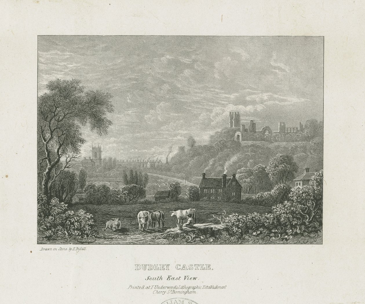 Dudley Castle: gravyr i kopparplåt, nd [1653-1686] (tryck) av Michael Burghers