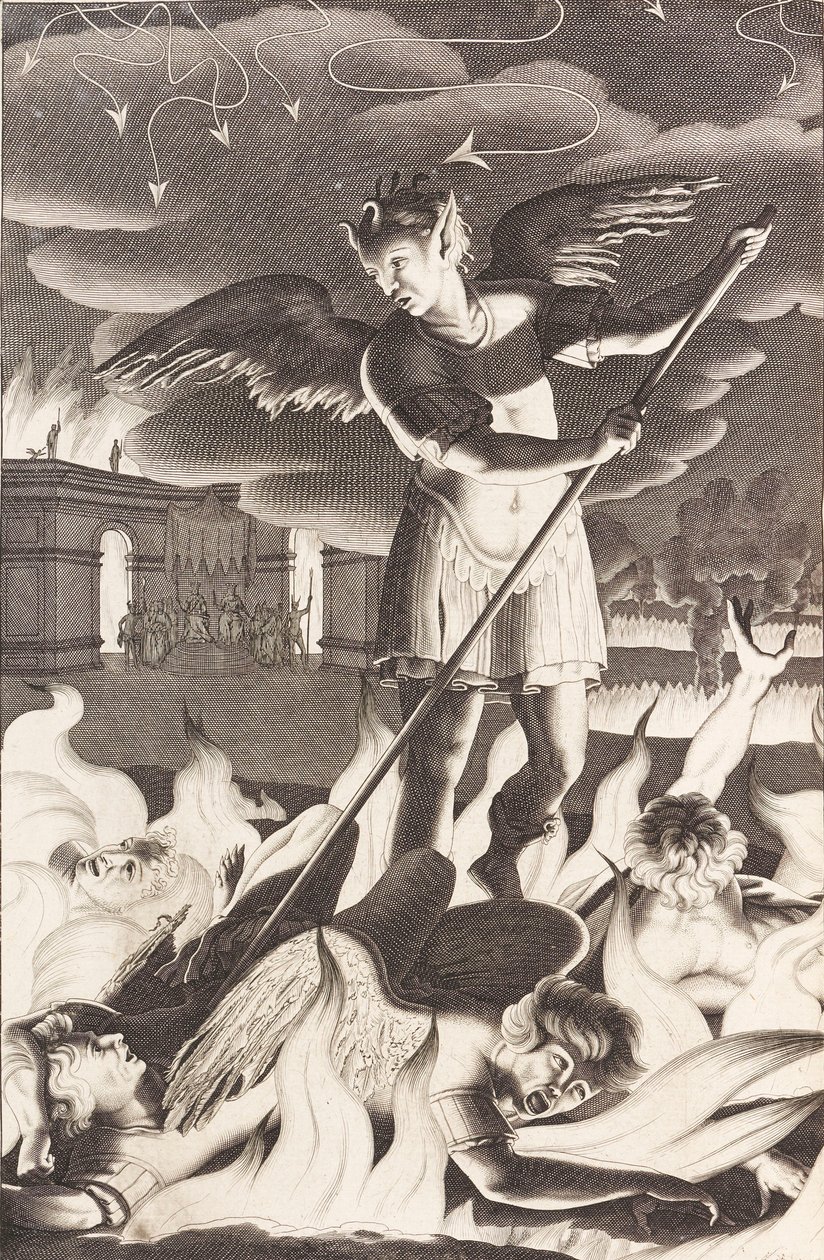 Illustration till John Miltons Paradise Lost, 1688. av Michael Burghers