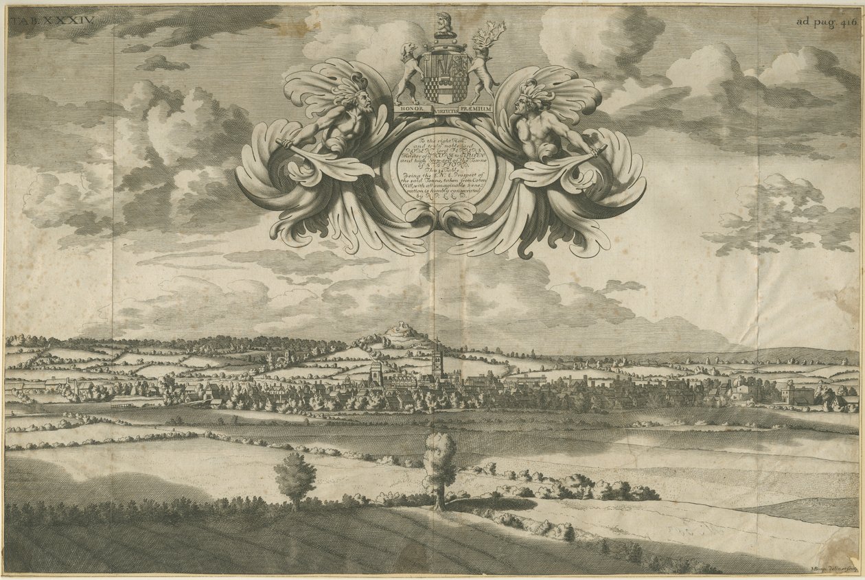 Stafford - East North East Prospect: gravyr, nd [1686] (tryck) av Michael Burghers