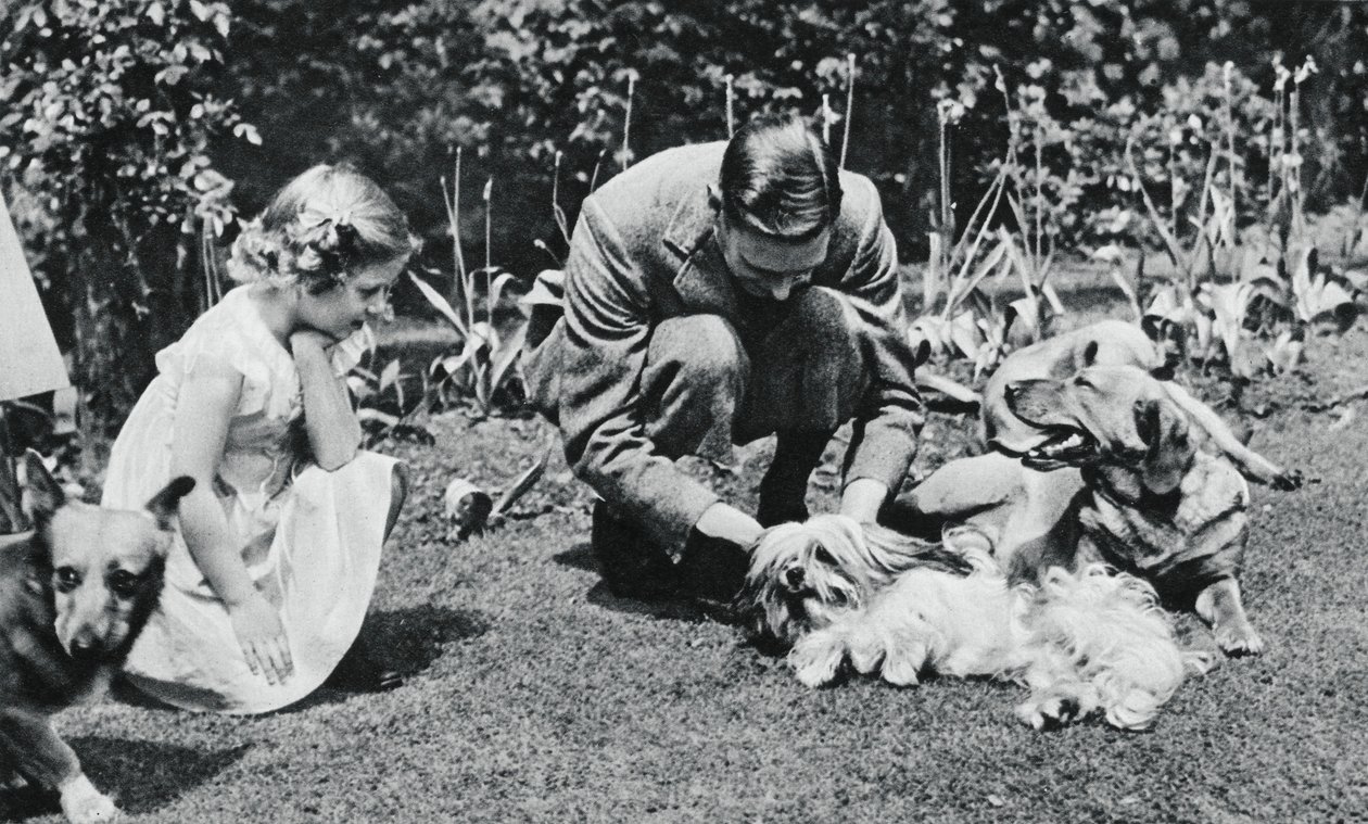 Kung George VI och prinsessan Margaret Rose, 1937. av Michael Chance