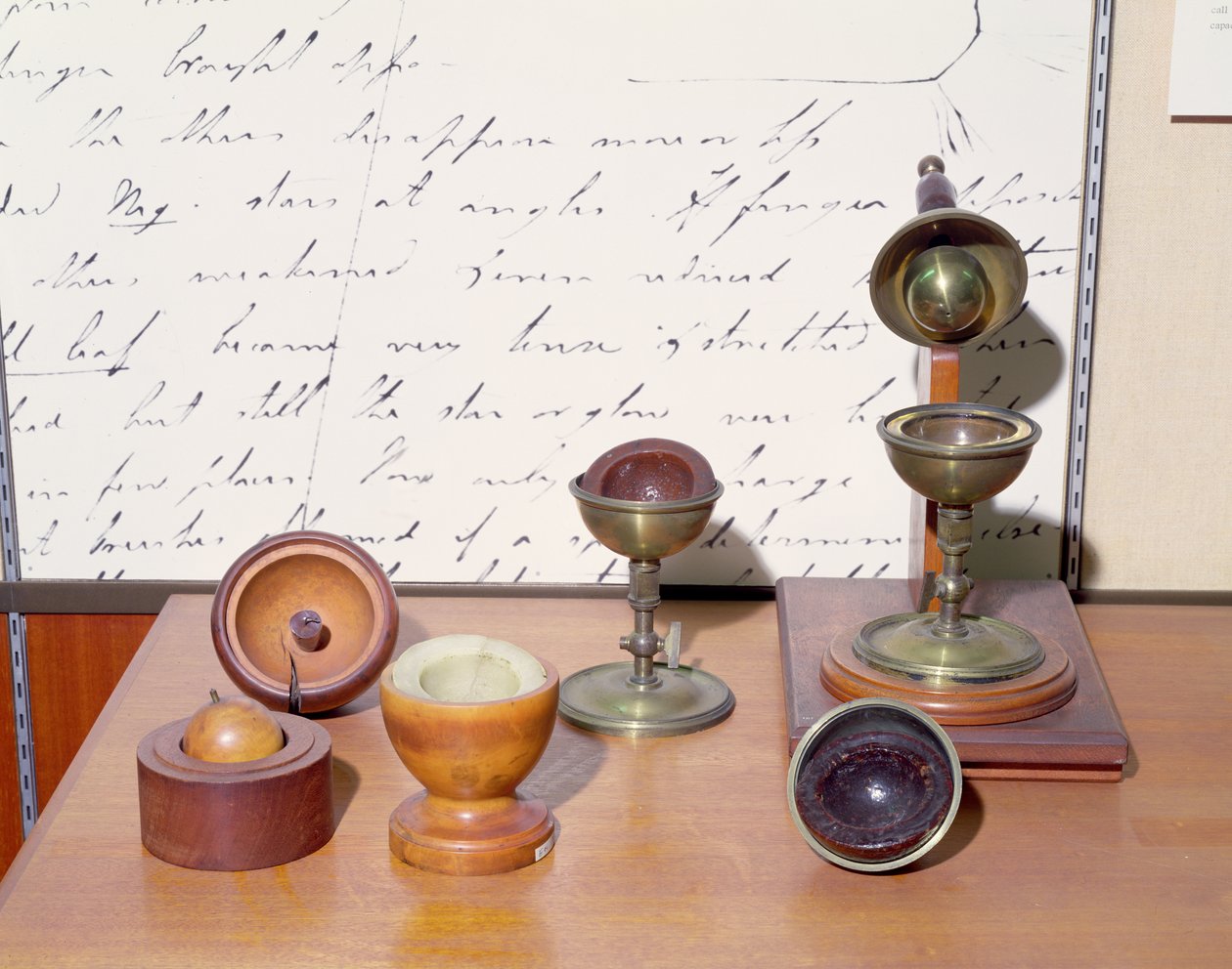 Faradays sfäriska kondensor, ca 1837 (blandteknik) av Michael Faraday