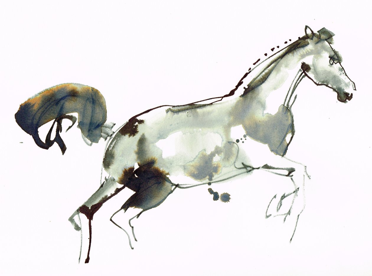 Utan titel, 2018 (akvarell på papper) av Michael Frith