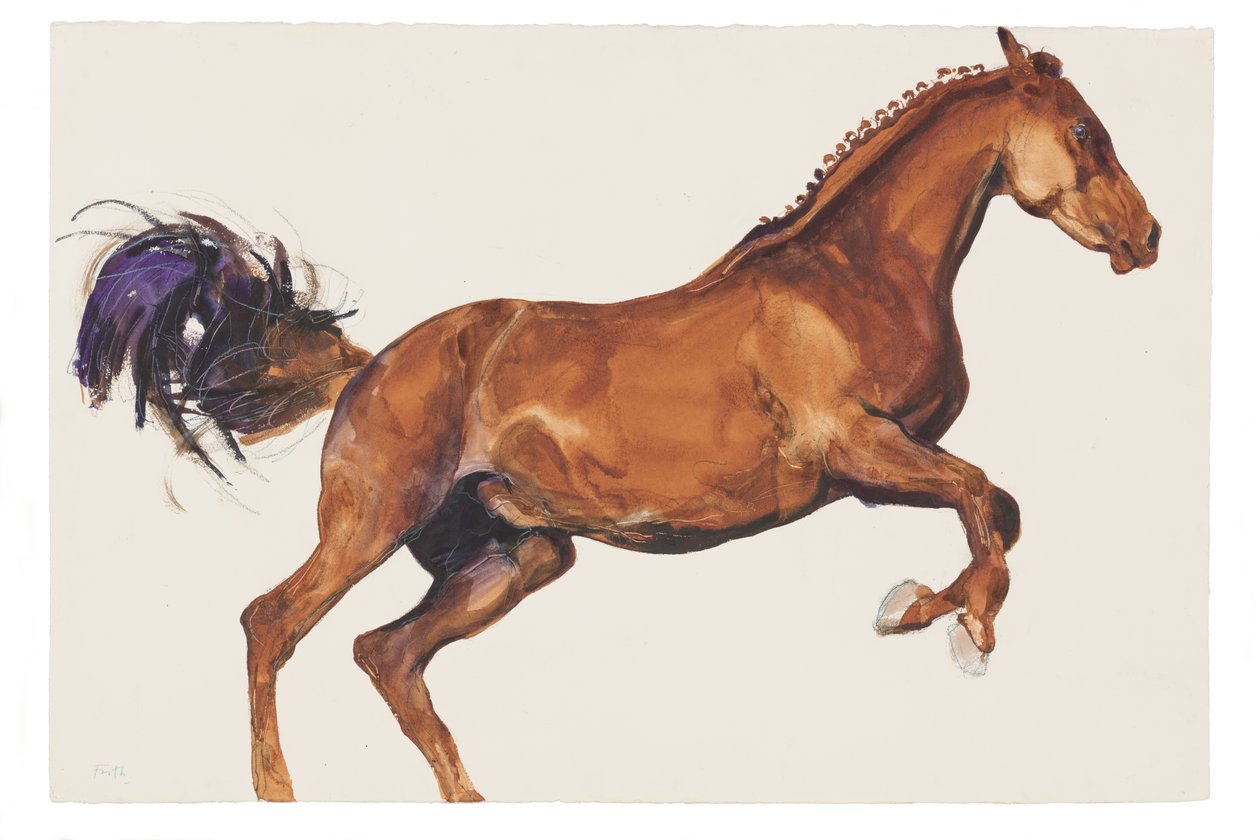 Utan titel, 2018 (akvarell på papper) av Michael Frith