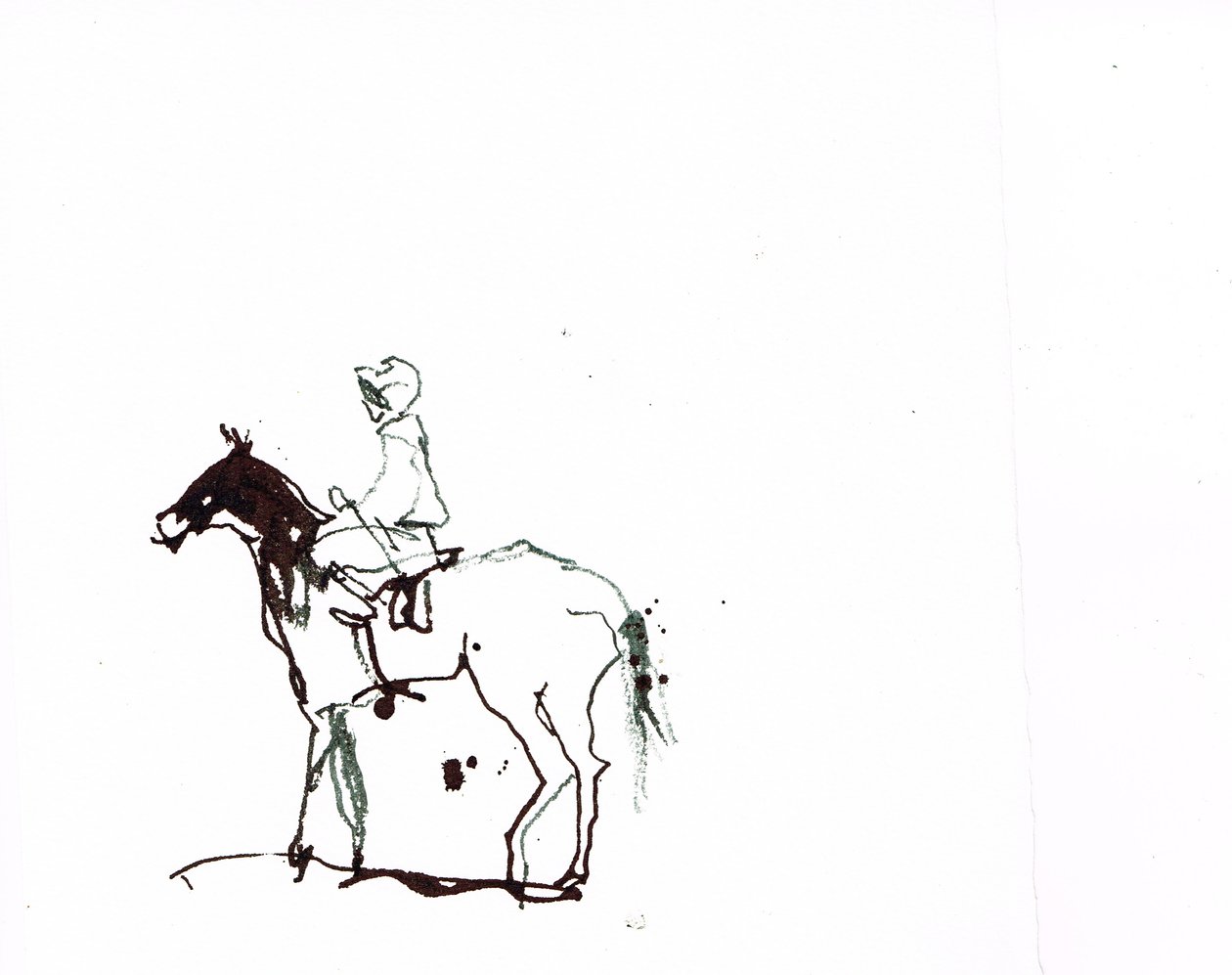 Utan titel, 2018 (akvarell på papper) av Michael Frith