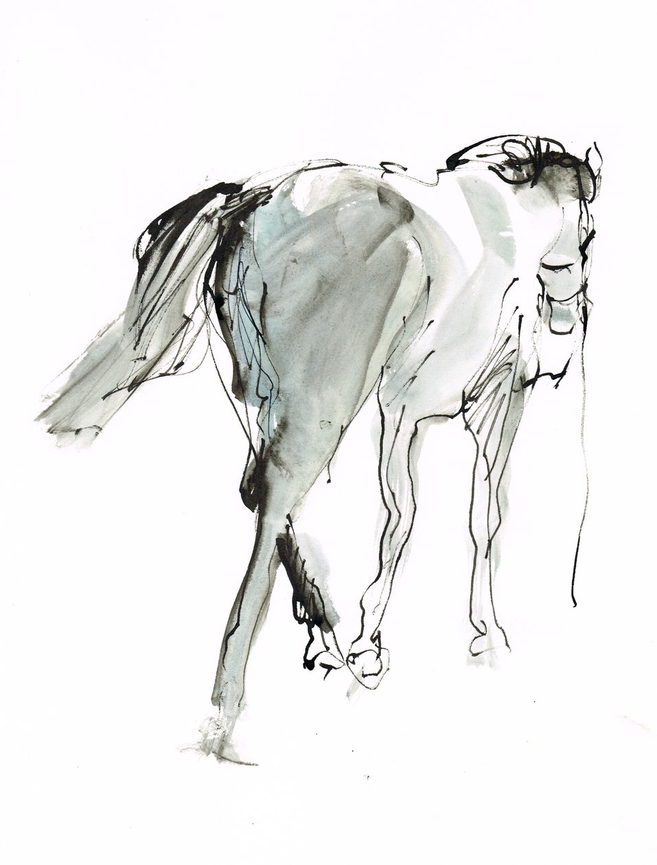 Utan titel, 2018 (akvarell på papper) av Michael Frith
