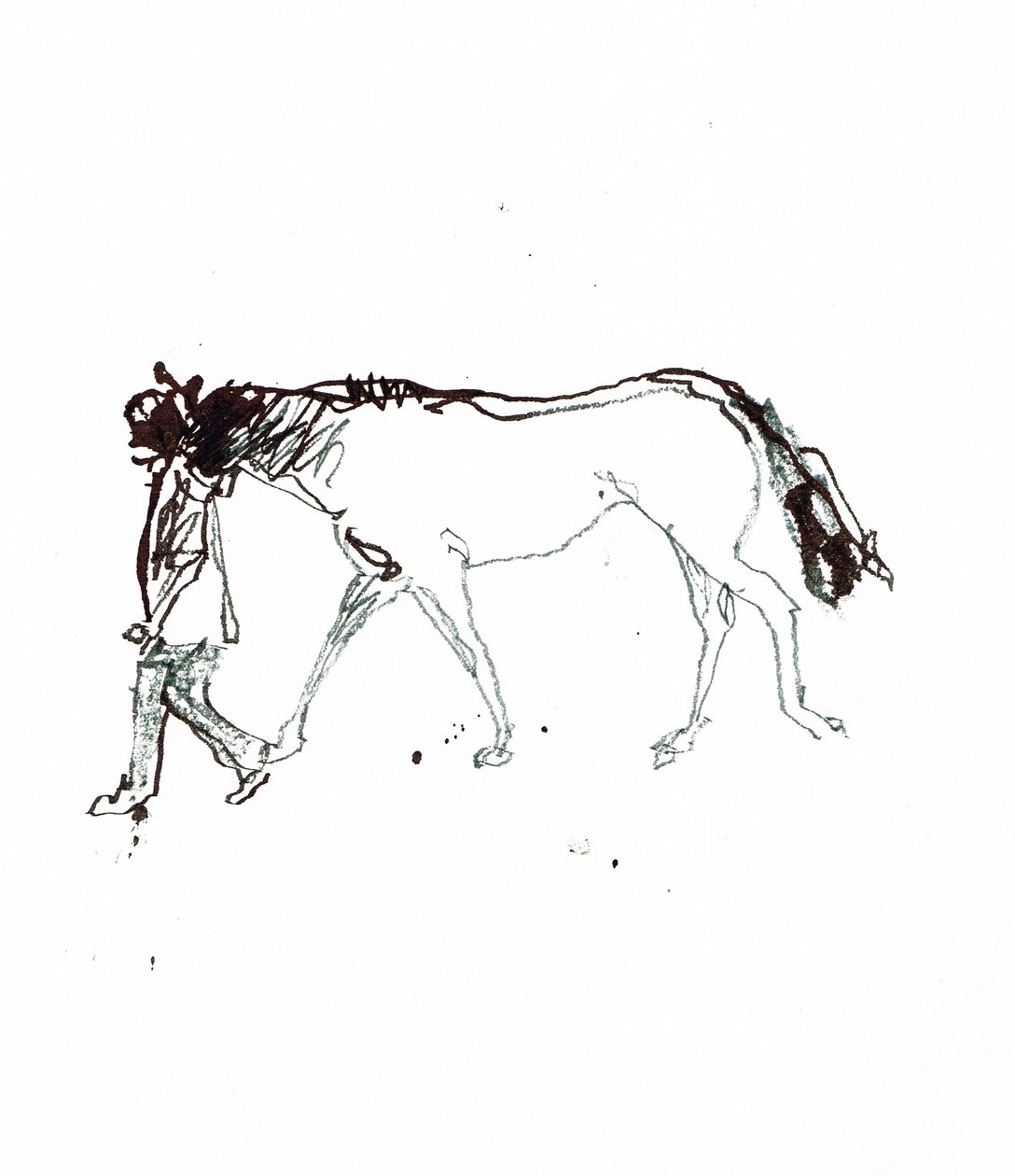 Utan titel, 2018 (akvarell på papper) av Michael Frith