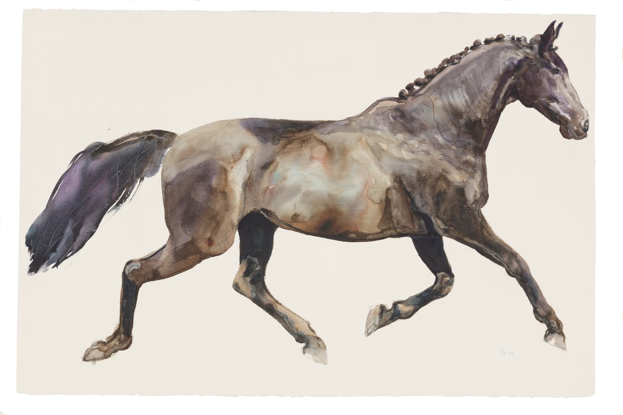 Utan titel, 2018 (akvarell på papper) av Michael Frith
