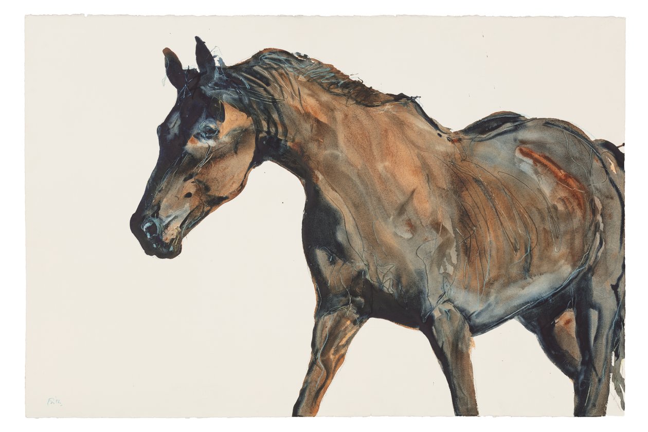 Utan titel, 2018 (akvarell på papper) av Michael Frith