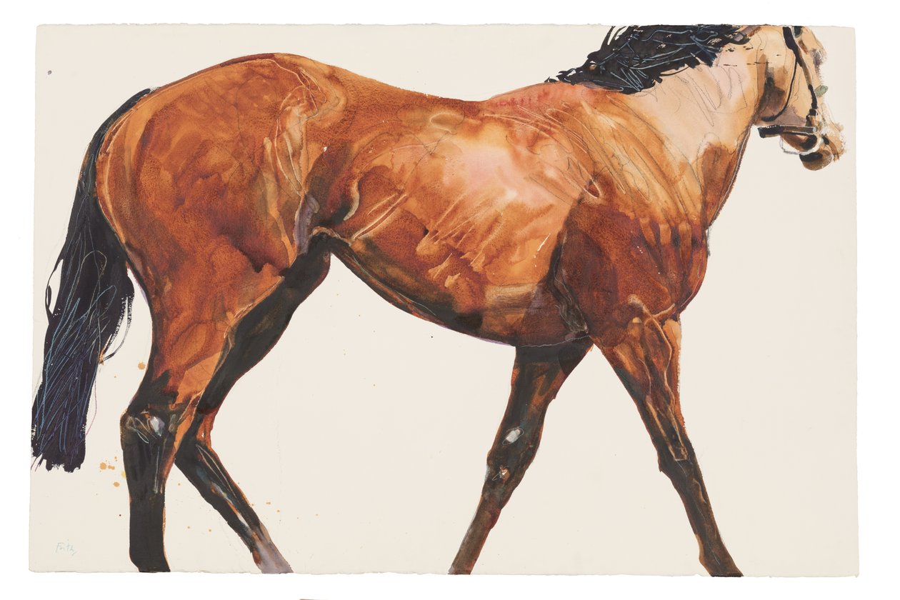 Utan titel, 2018 (akvarell på papper) av Michael Frith