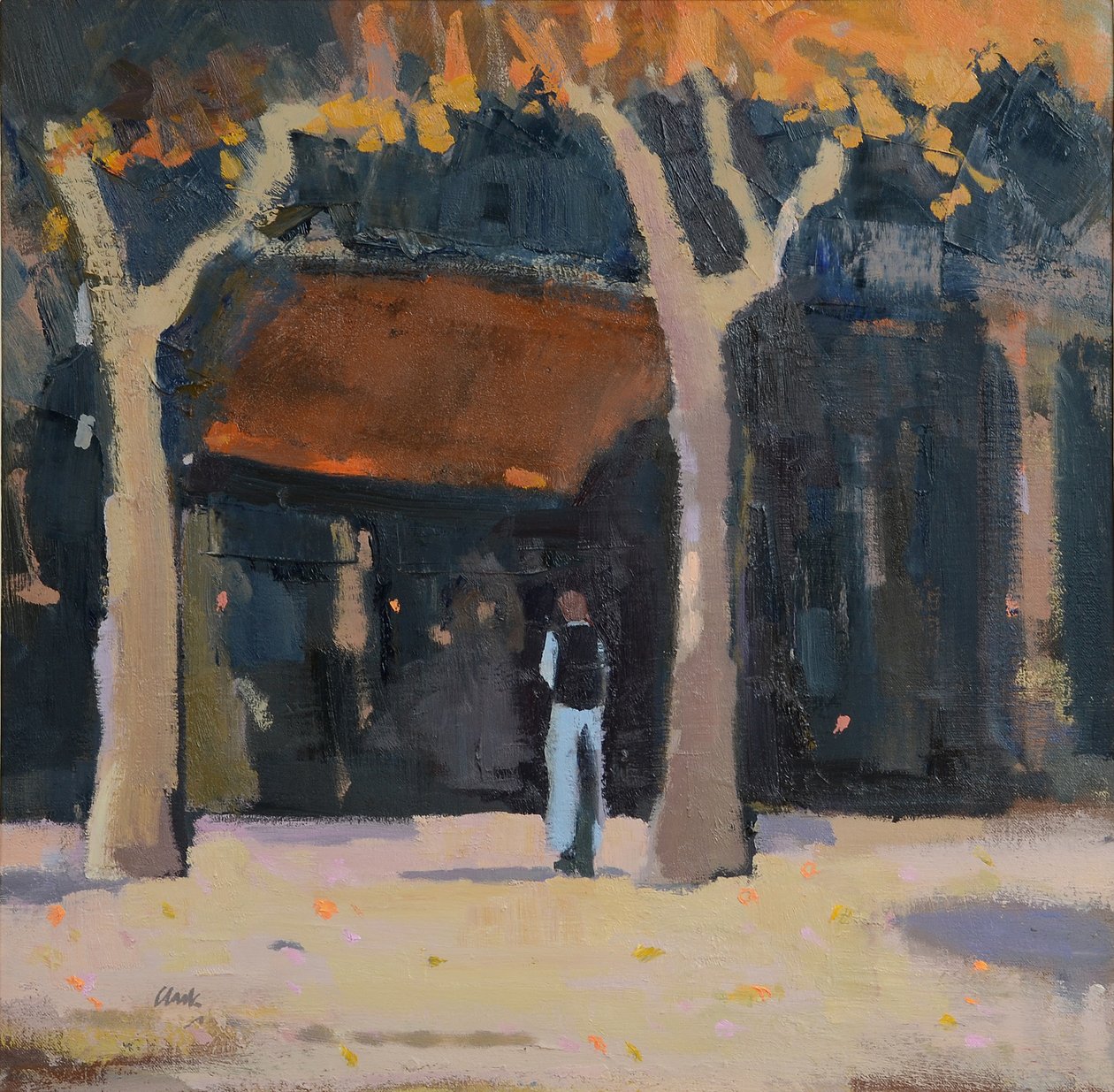Afternoon, S W France, 2015 (olja på linne) av Michael G. Clark