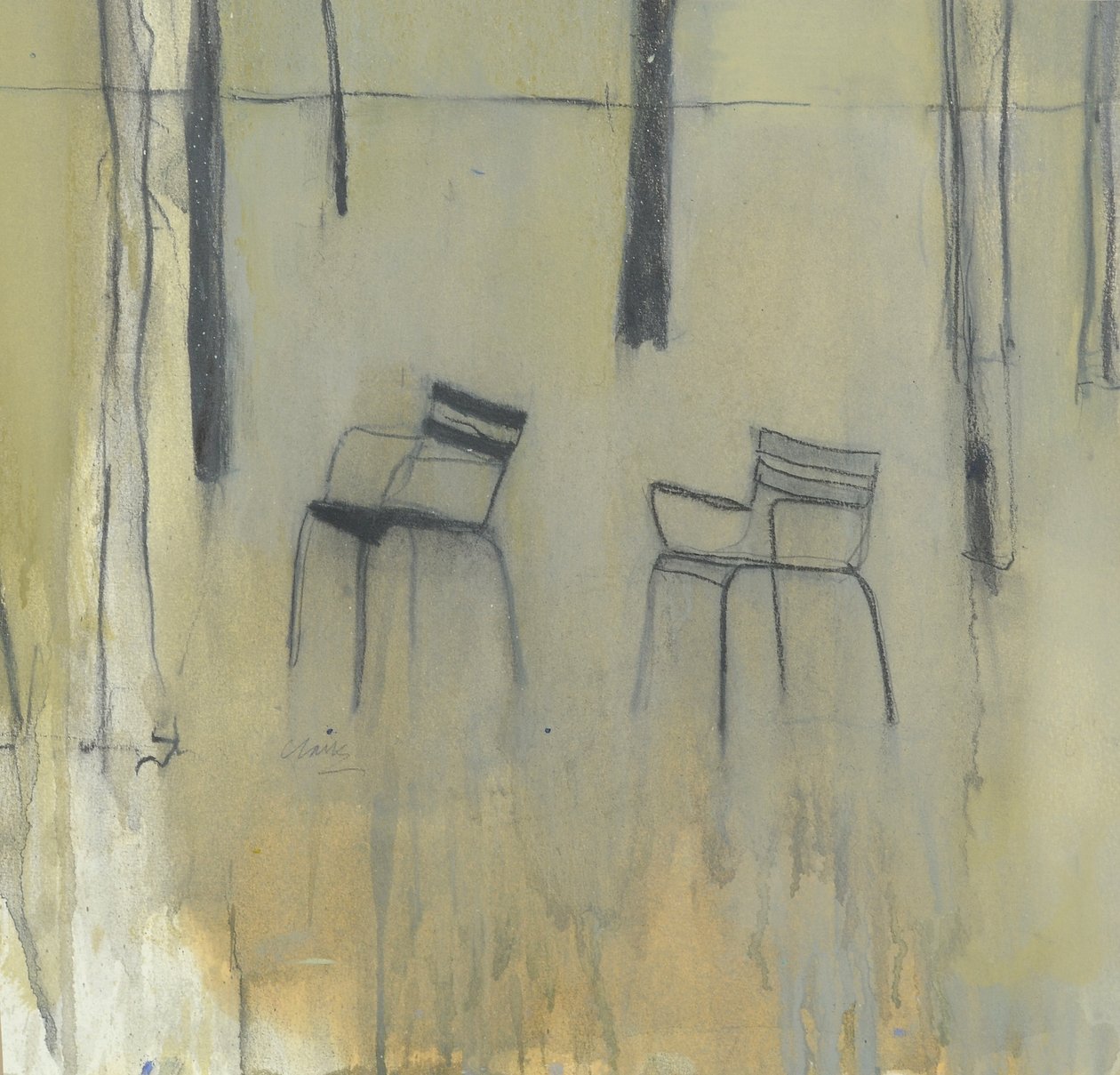 Stolar, Jardin des Tuileries, 2015 (blandteknik) av Michael G. Clark