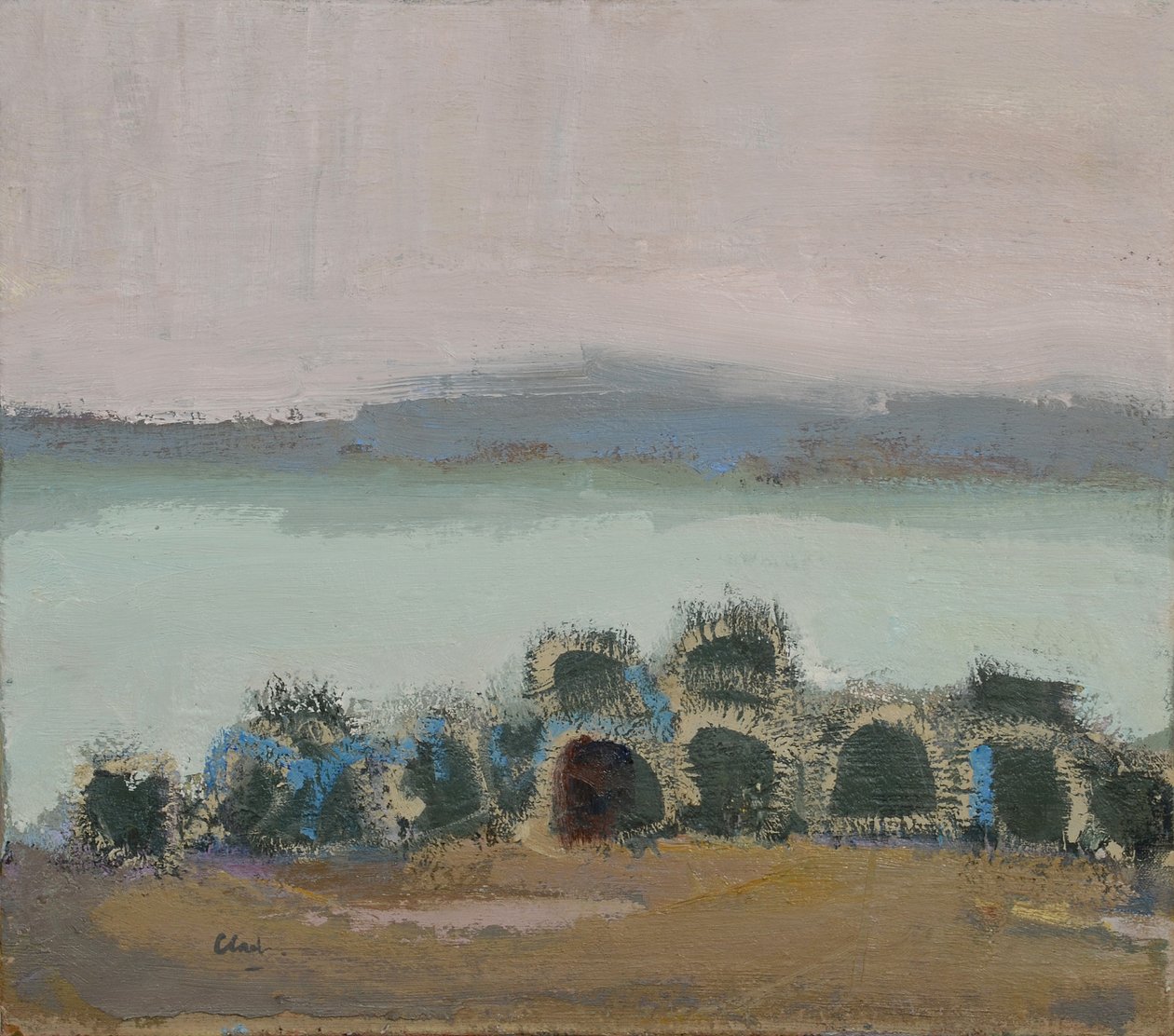 Creels, Mull, 2017 (olja på linne) av Michael G. Clark