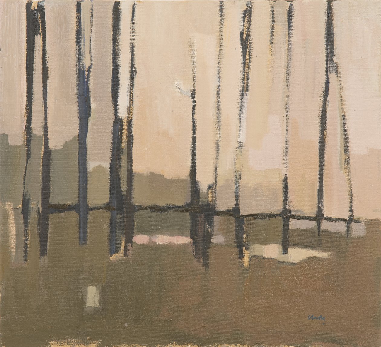 Jardins des Tuileries, 2017 (olja på linne) av Michael G. Clark