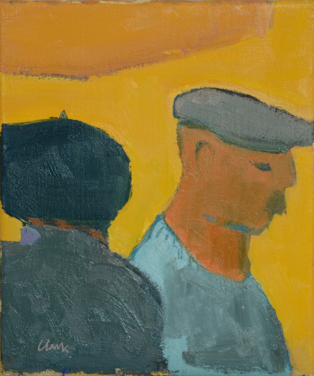 Market Day, 2017 (olja på linne) av Michael G. Clark