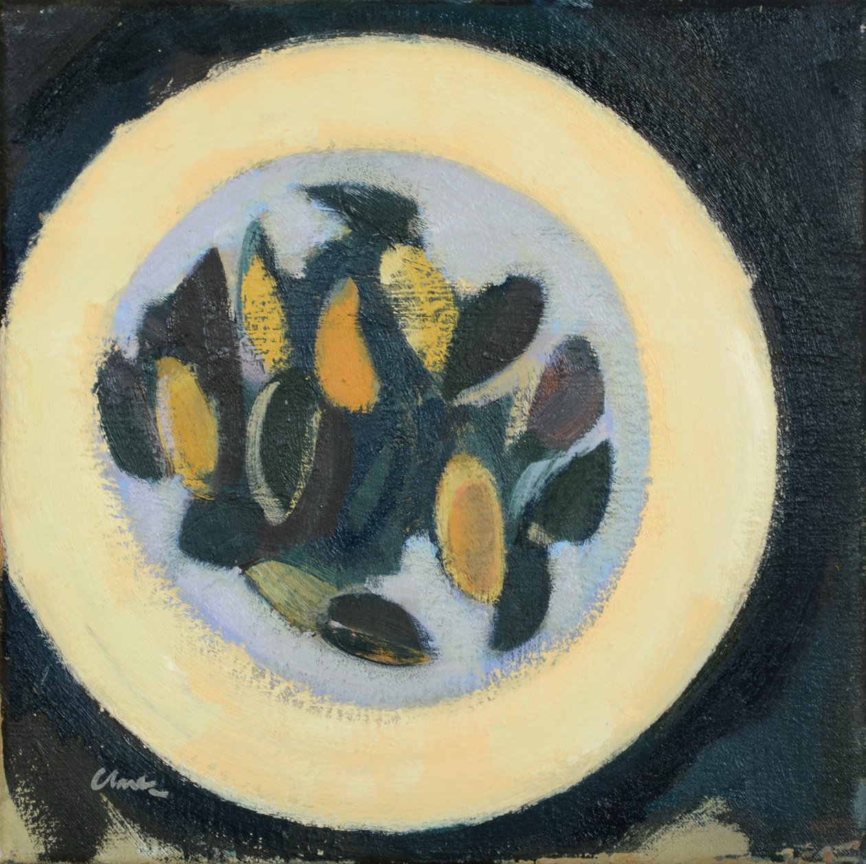 Moules, 2017 (olja på linne) av Michael G. Clark