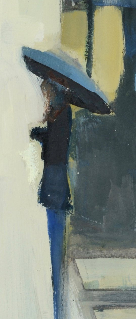 Paris in the Rain, 2017 (akvarell på papper) av Michael G. Clark