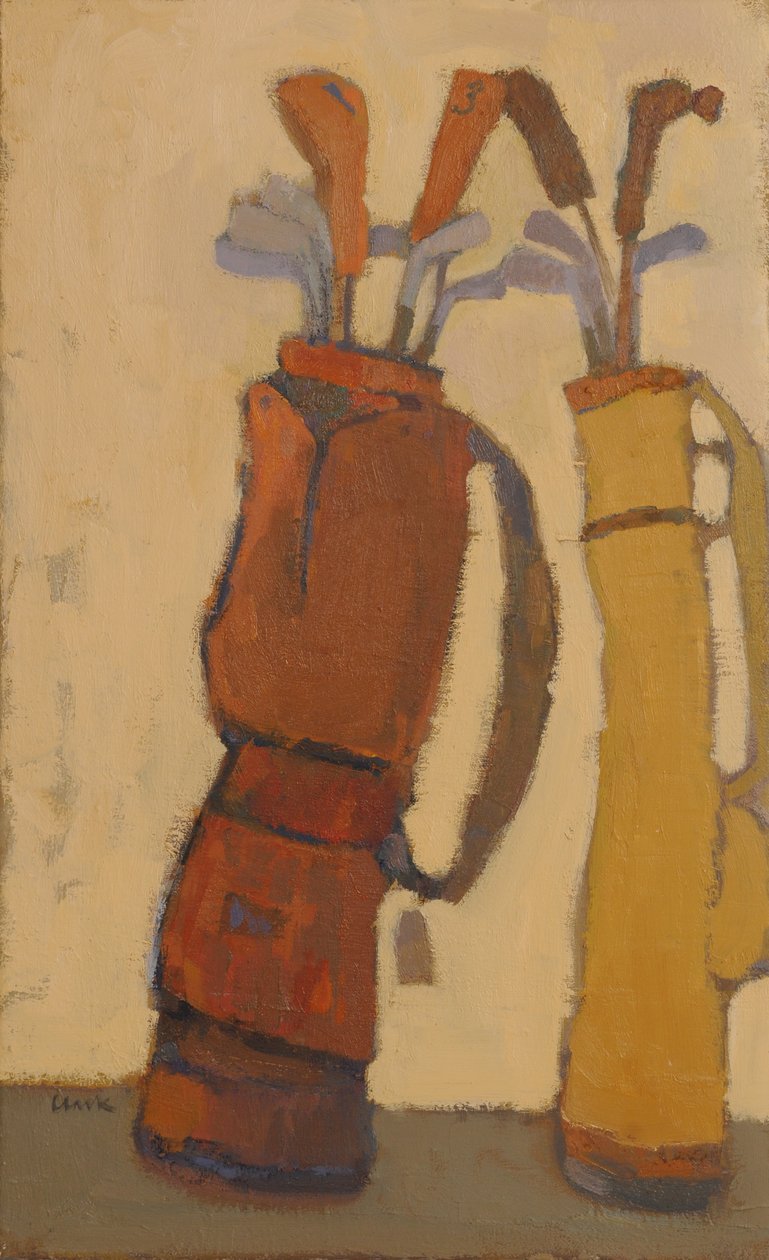 The Locker Room, 2015 (olja på linne) av Michael G. Clark