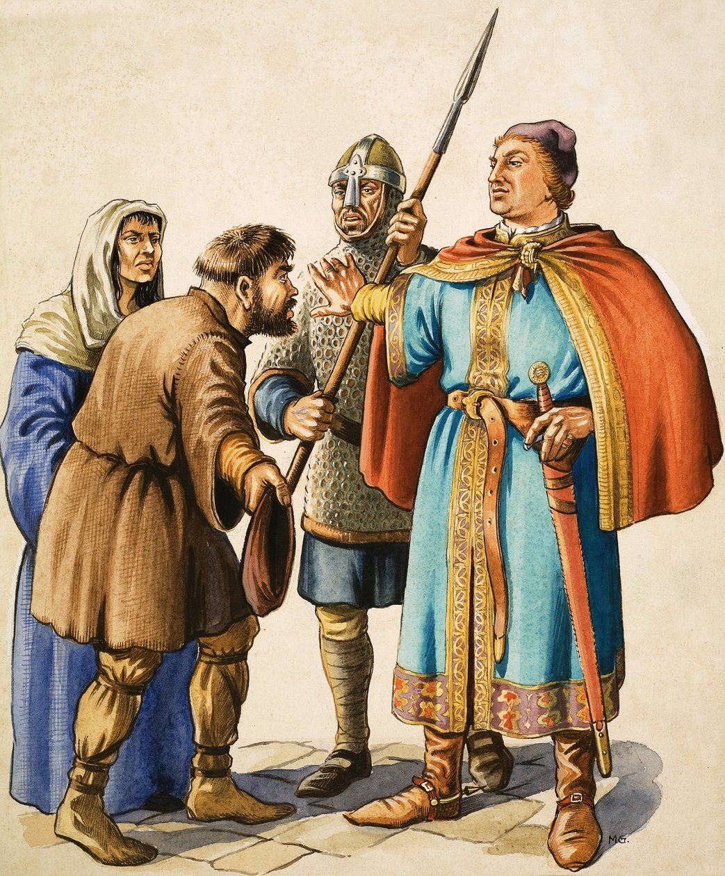 Henrik II lyssnar till en ödmjuk undersåtes klagomål av Michael Godfrey