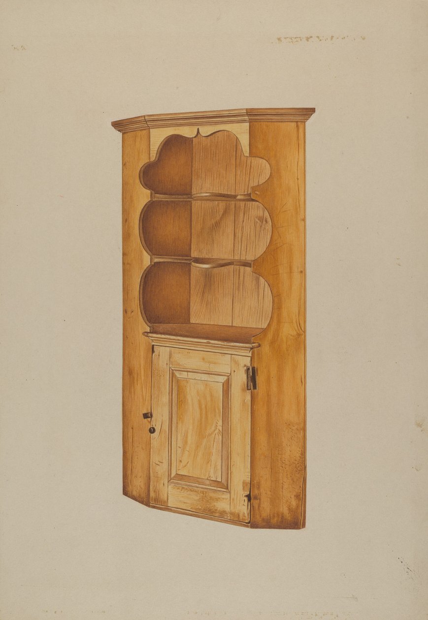 Hörnskåp, ca. 1938. av Michael Riccitelli