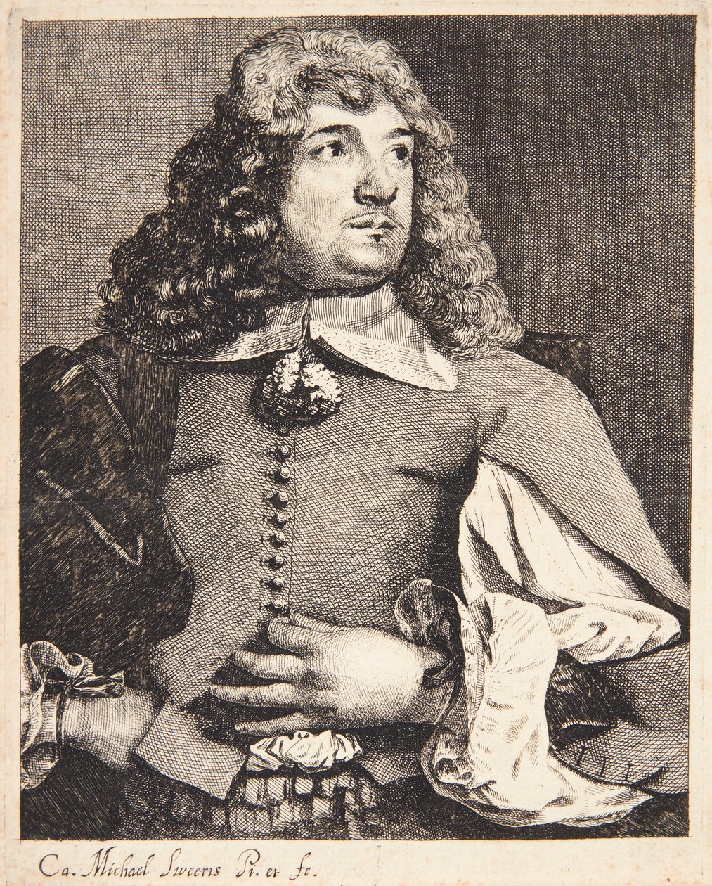 Porträtt av en stående man av Michael Sweerts