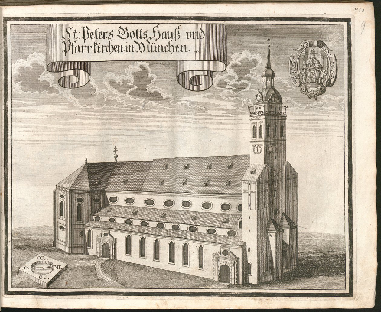 Tyska: St Peters Gotts Hauß och församlingskyrkor i München av Michael Wening