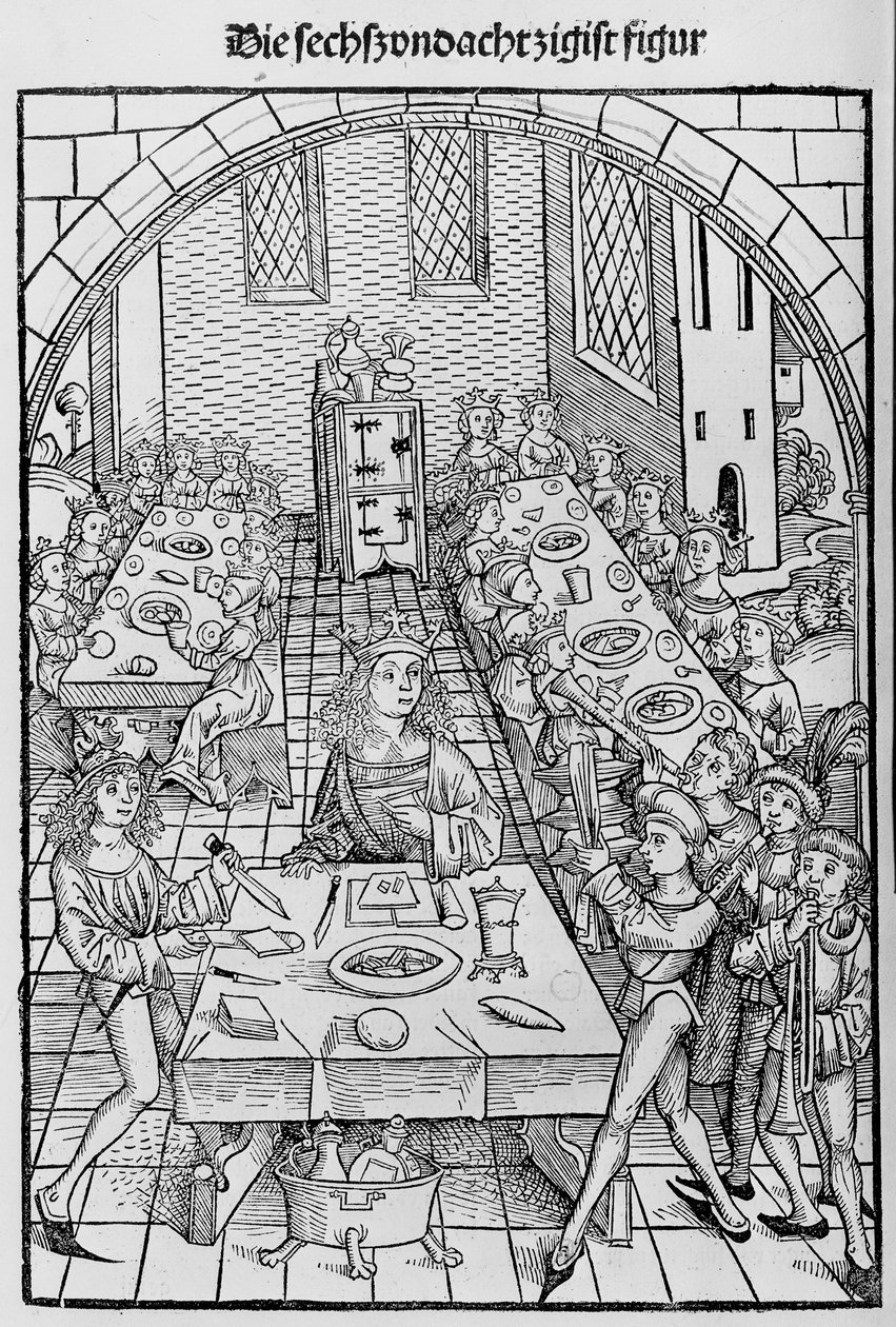 Skattkammaren eller helgedomen för varornas rikedom frälsning och evig lycka, 1491. av Michael Wolgemut