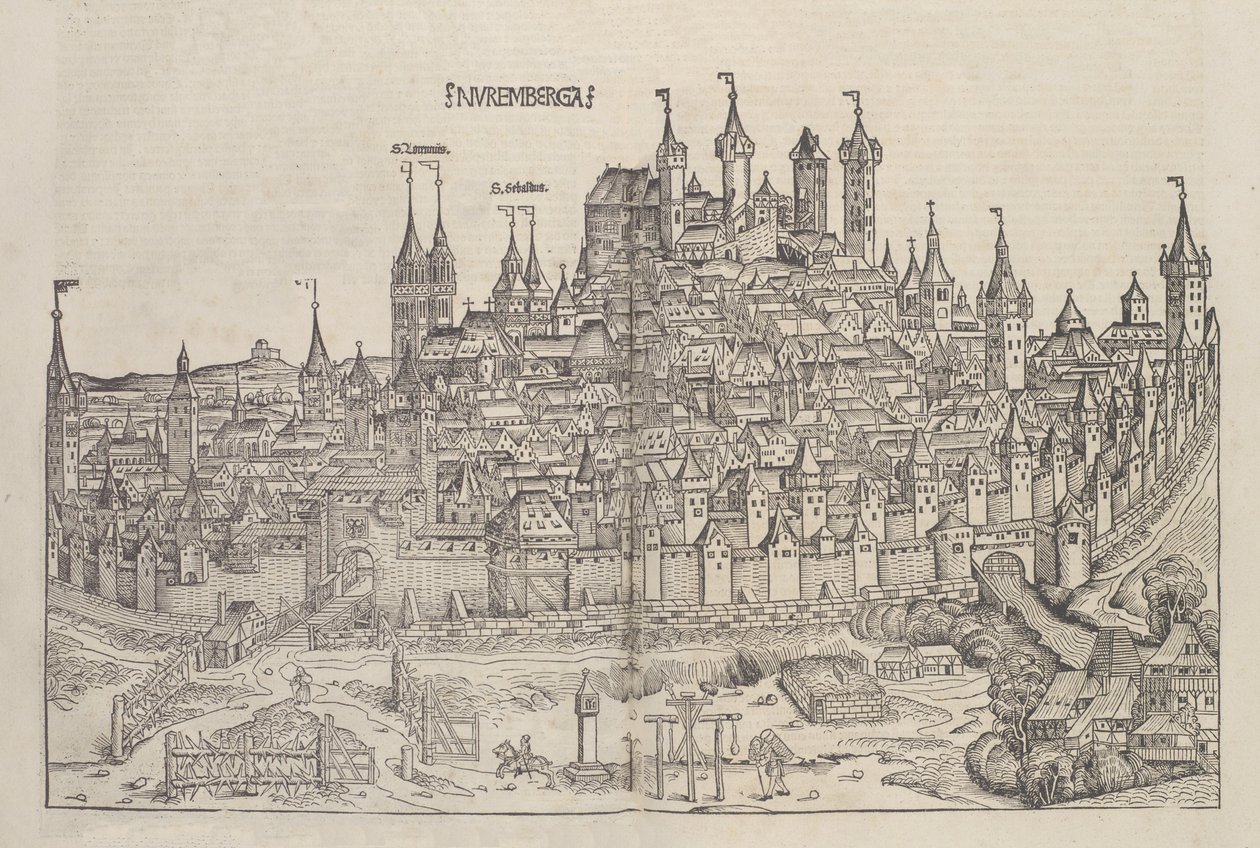 Nürnberg, 1493. av Michael Wolgemut