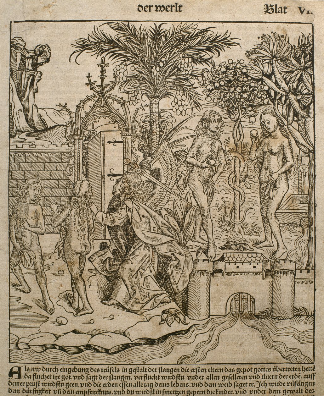 Adam och Eva, illustration från 