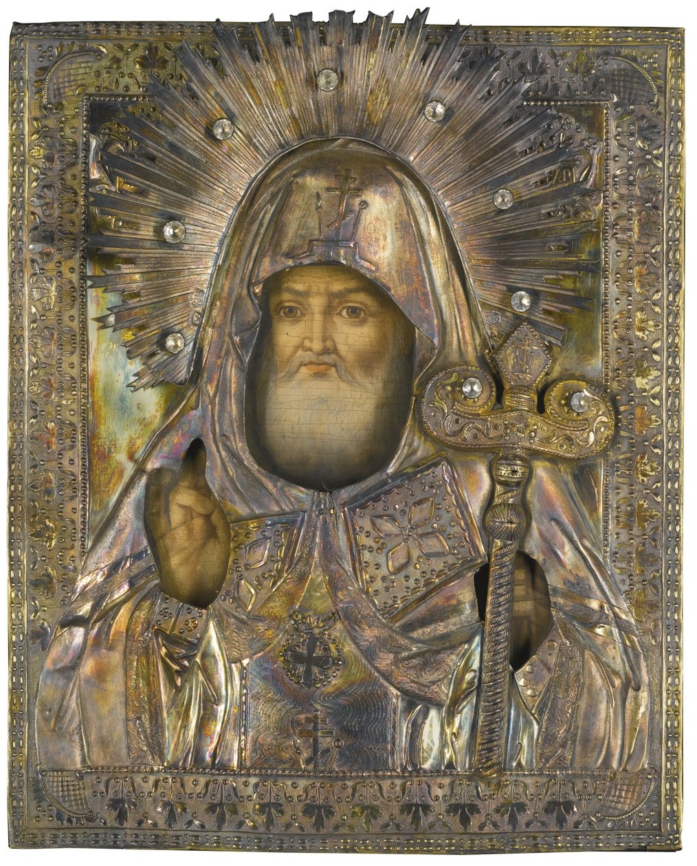Sankt Mitrofan av Voronezh, 1835 av Michail Vasilyevich Borodulin