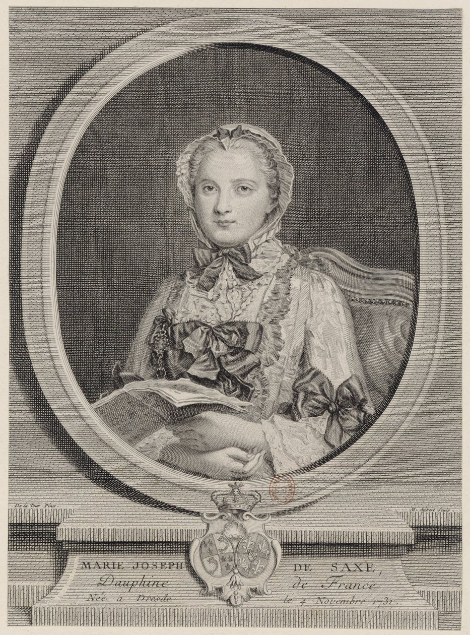 Marie Josèphe, Dauphine of France in 1747 av Michel Aubert