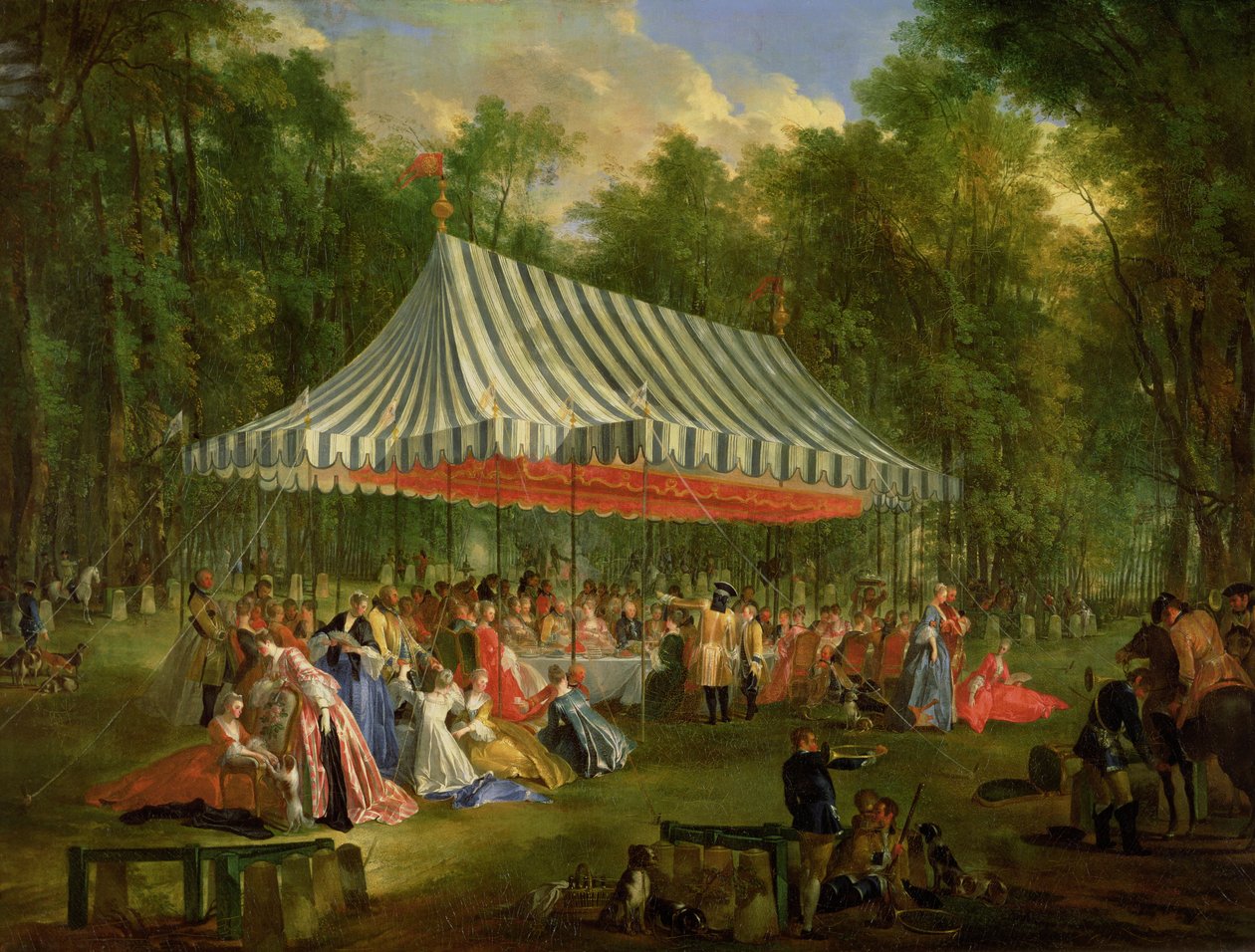 Festival som ges av prinsen av Conti till prinsen av Brunswick-Lunebourg i l