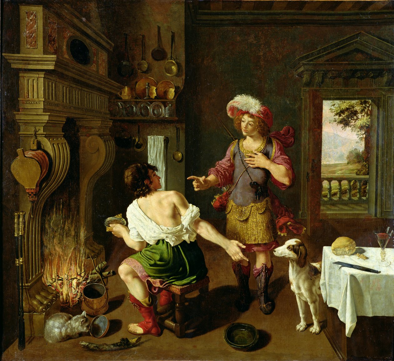 Esau säljer sin födslorätt till Jakob, 1630 av Michel des Gobelins Corneille