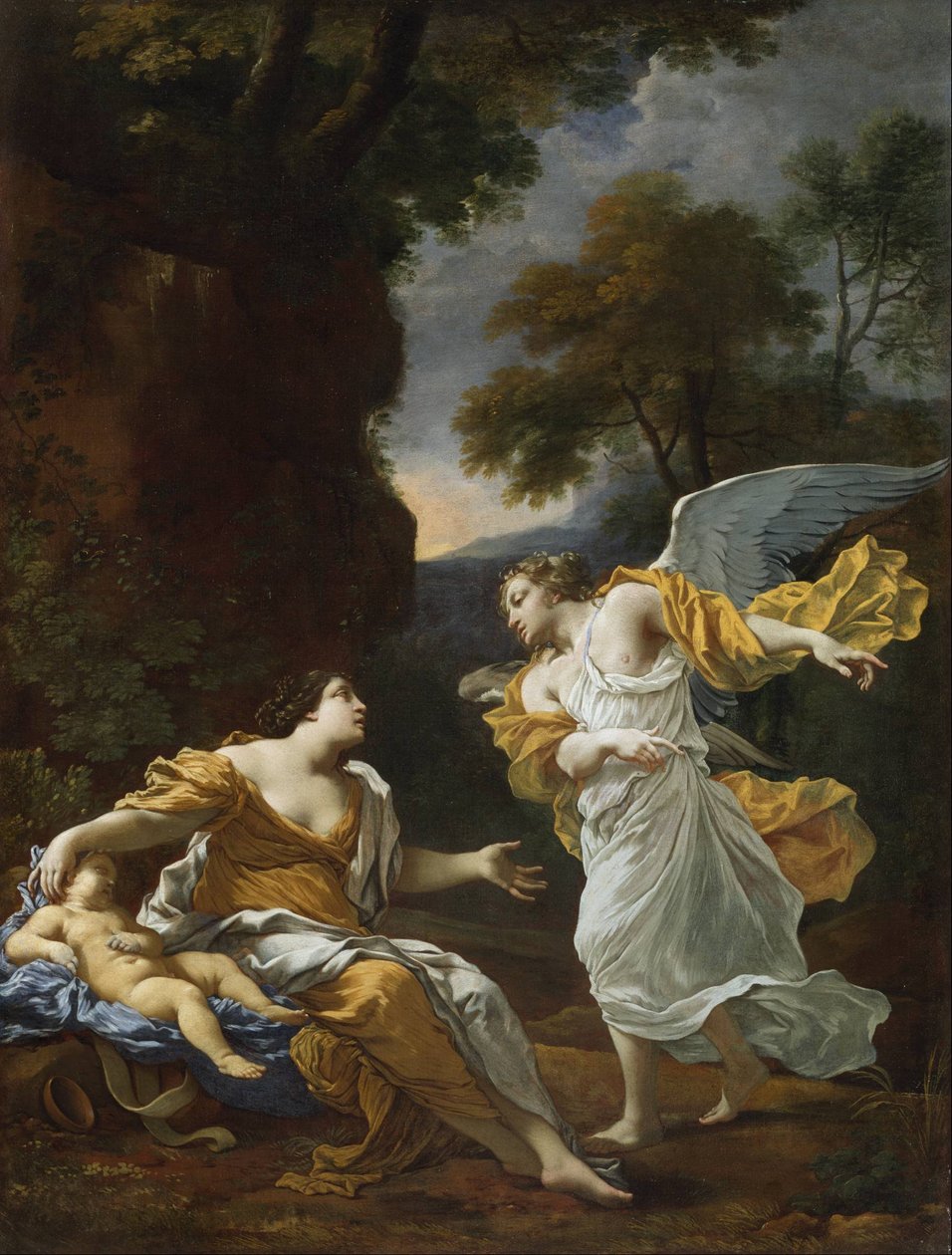 Hagar and the Angel av Michel Dorigny