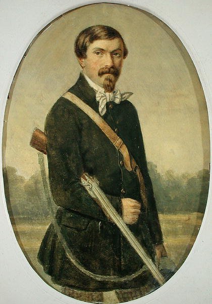 Självporträtt (wc på papper) av Michel Hertrich