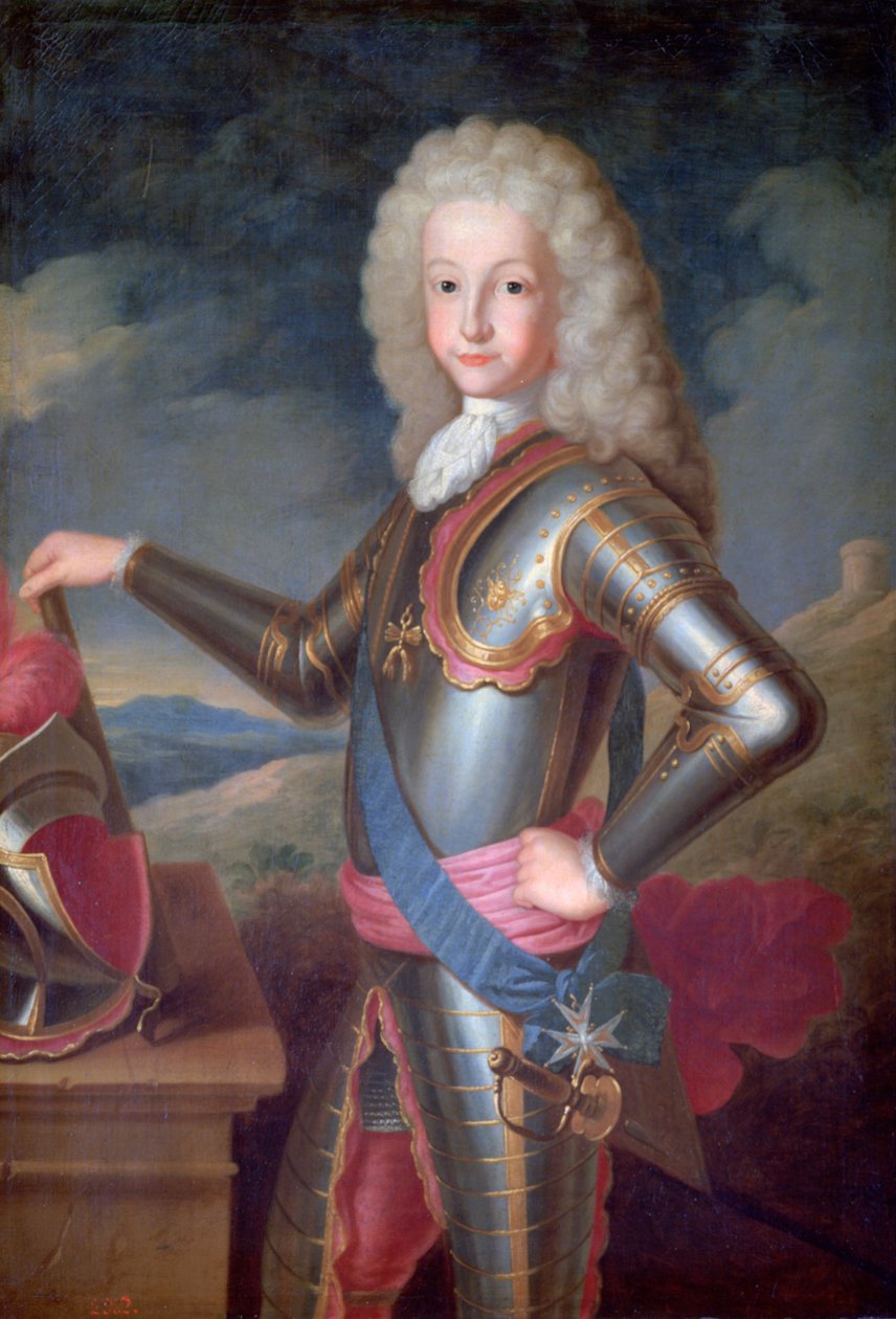 Ludvig I, prins av Asturien, kung av Spanien, c1700-1730 av Michel Ange Houasse